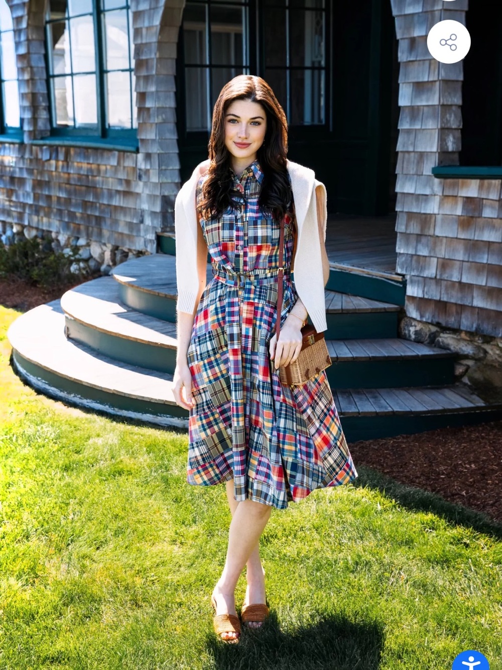 KJP Jacqueline Patchwork Madras Shirtdress